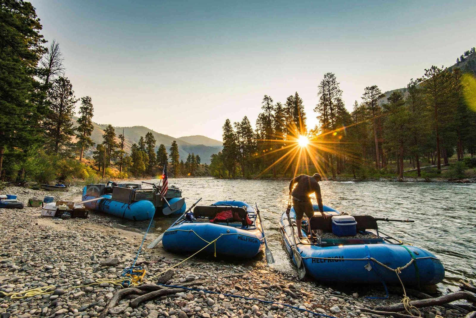 On the Middle Fork Salmon River, photographed by Helfrich River Outfitters