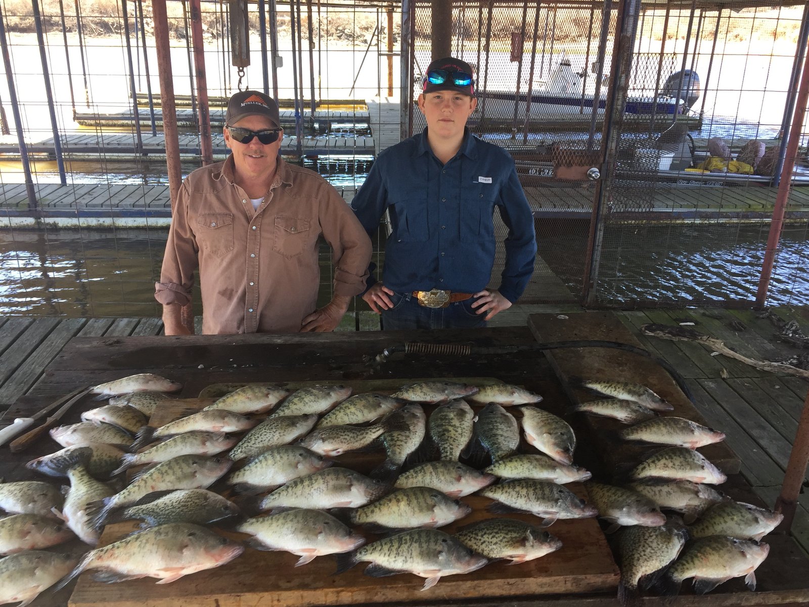 The working end of a guided day, photographed by Hooked On Rods Guide Service in TX
