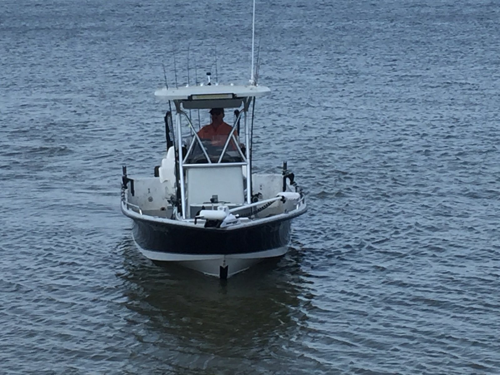 An on-the-water scene from a working guide operation, photographed by Hooked On Rods Guide Service in TX