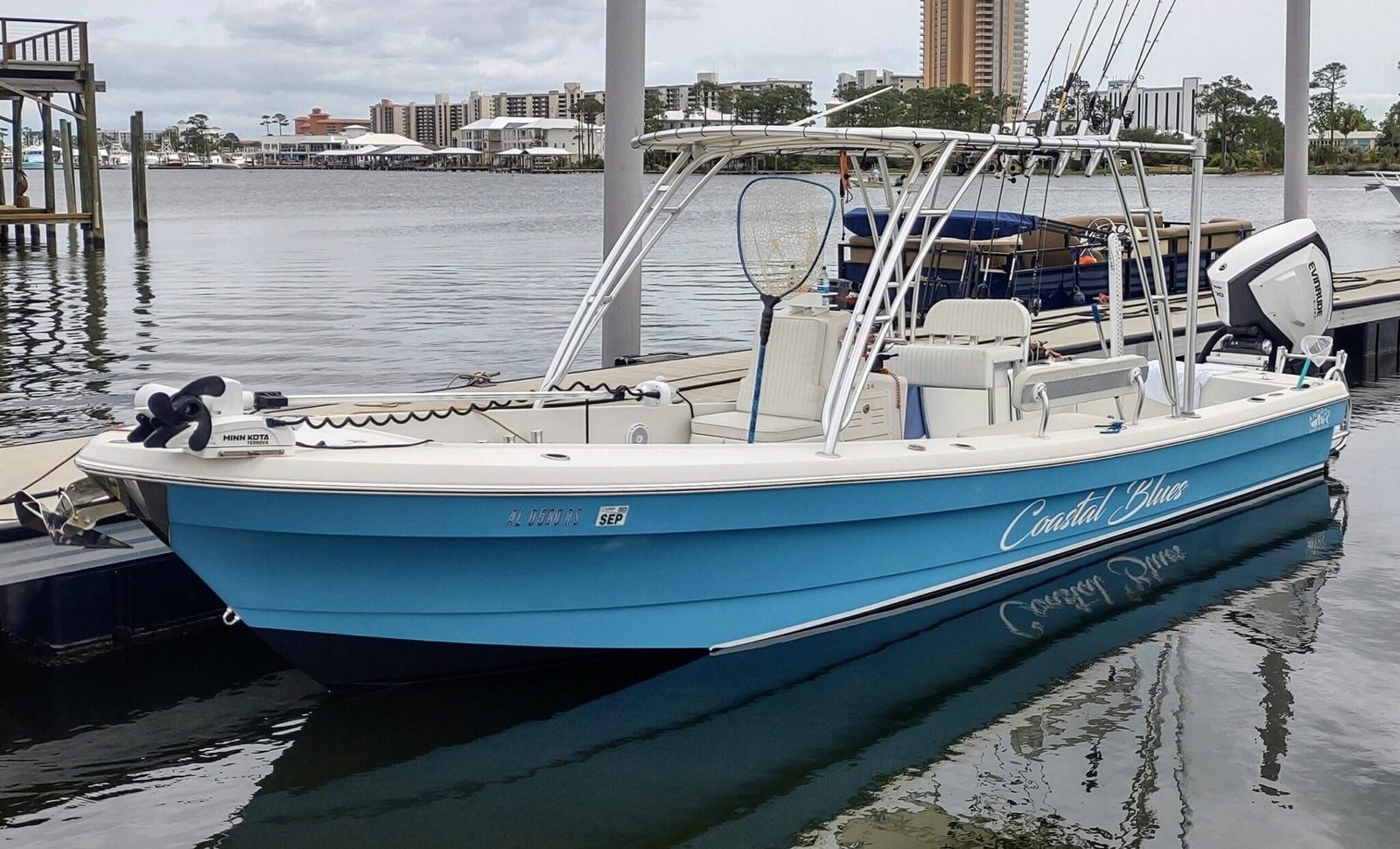 Water where guides here run triggerfish trips, photographed by Hooked Up Fishing Charters