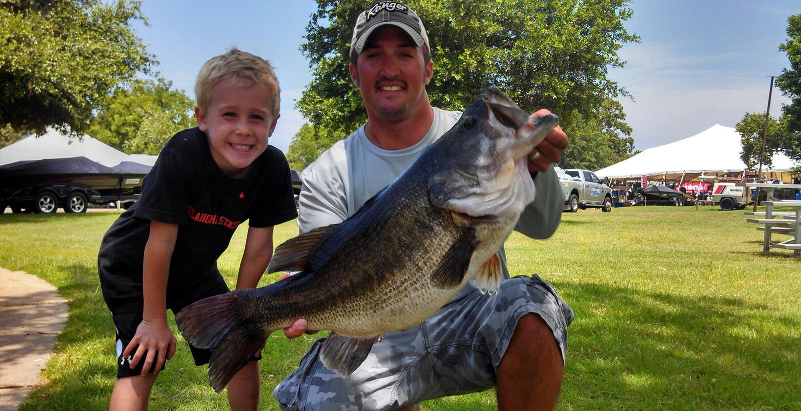 The working end of a guided day, photographed by James Caldemeyer's Lake Fork Guide Service in TX
