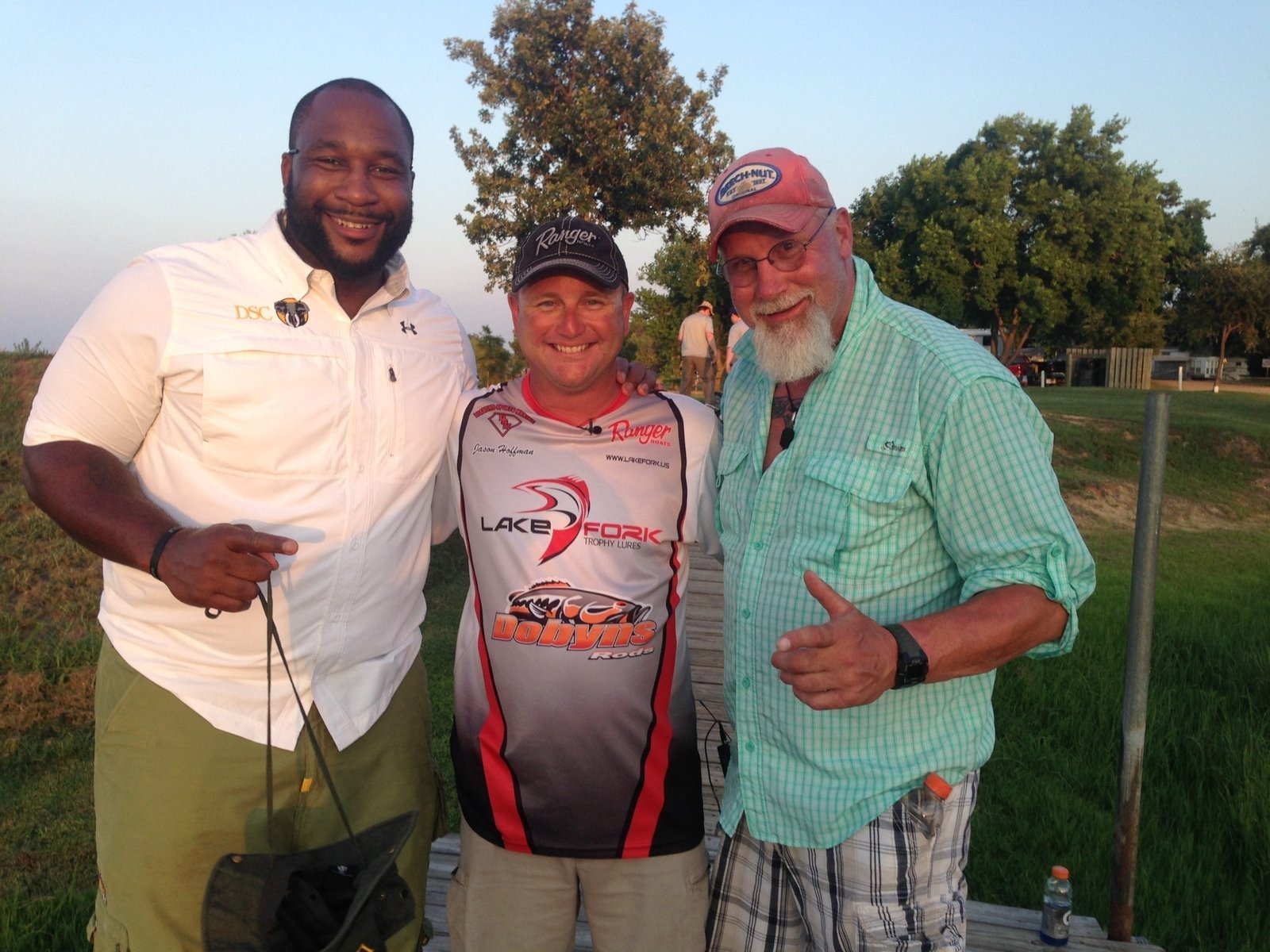 A guide at work during a trip, photographed by Jason Hoffman's Lake Fork Guide Service in TX