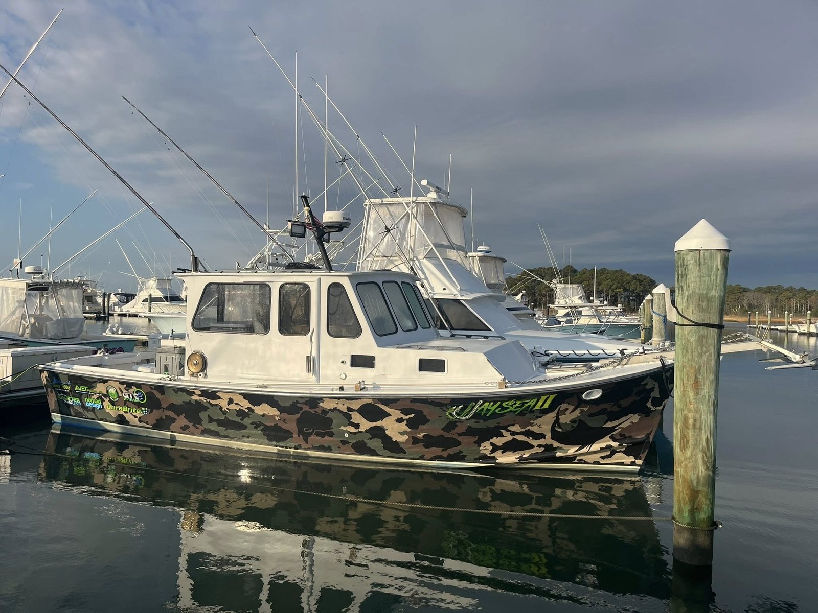 The working end of a guided day, photographed by JaySea II Sportfishing in DE