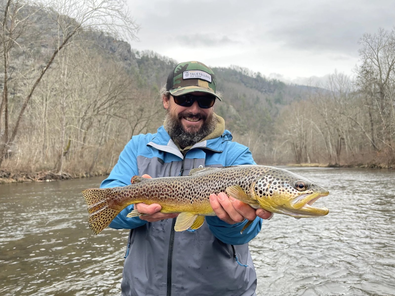 Jeremy Cunningham Fly Fishing on the water in Virginia