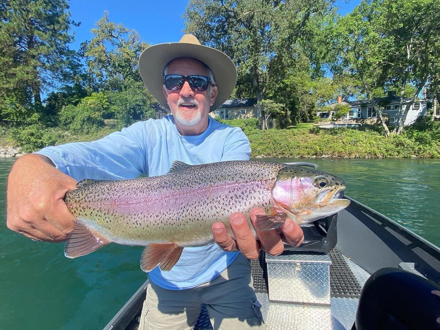 On the Whiskeytown Lake, photographed by Justin Thompson Fishing
