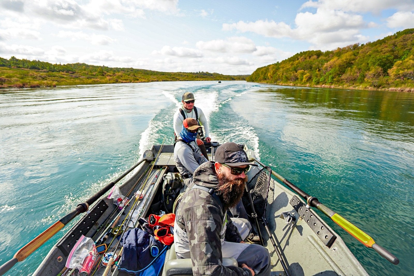 A guided day underway, photographed by Katmai Trophy Lodge in AK