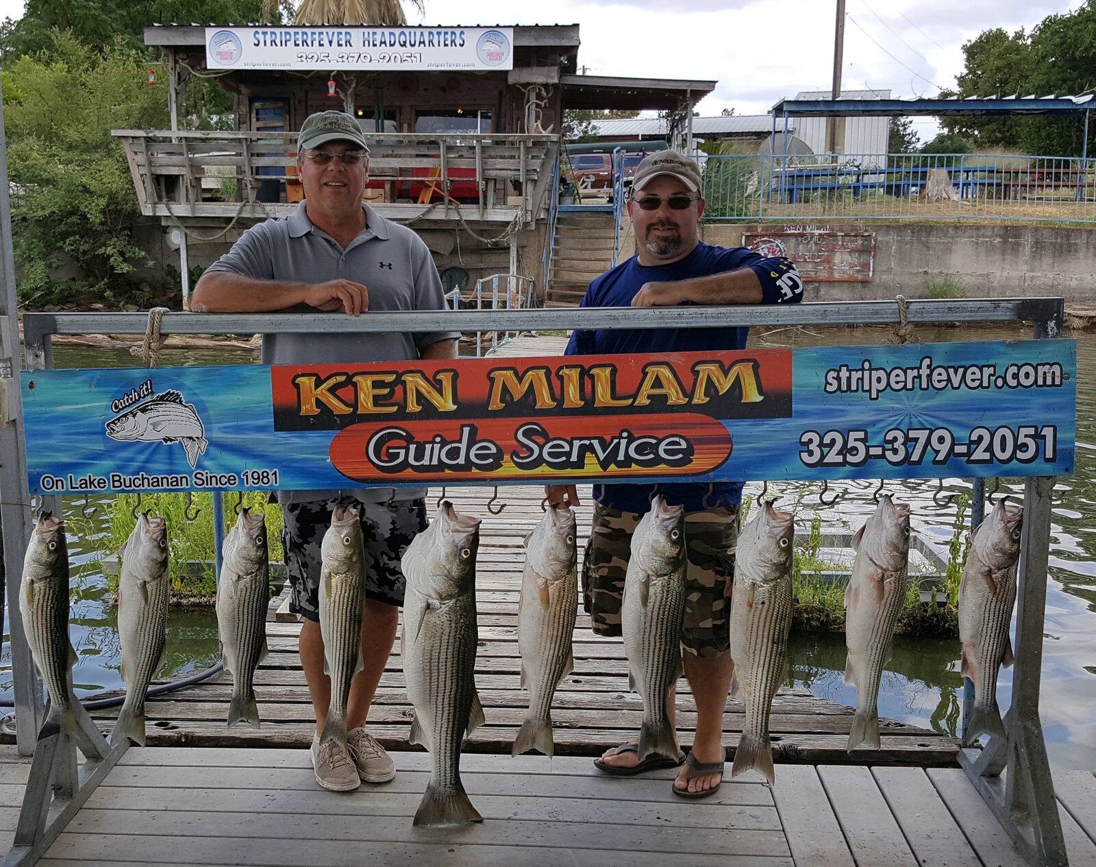 A guide working with a client on the water, photographed by Ken Milam Guide Service in TX