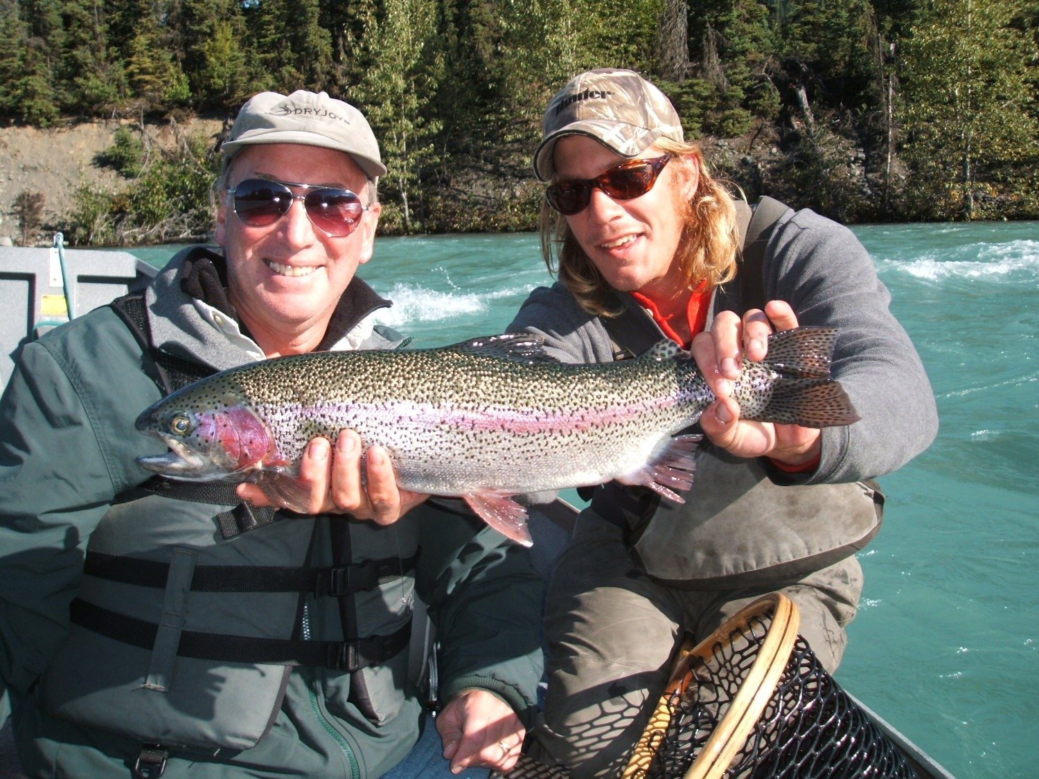 An on-the-water scene from a working guide operation, photographed by Kenai River Float-n-Fish in AK