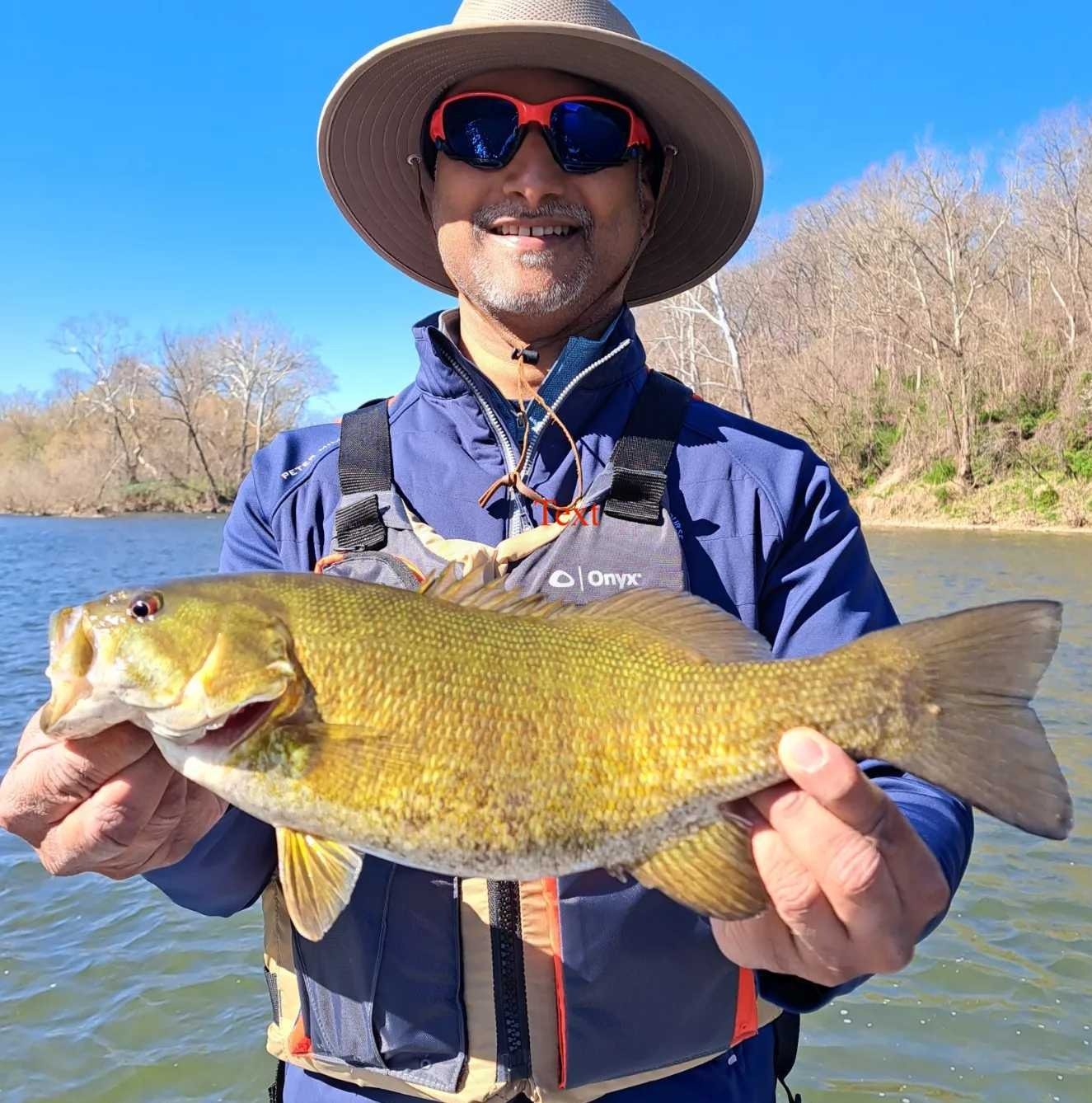 A guide at work during a trip, photographed by King Fisher Guide Services in WV
