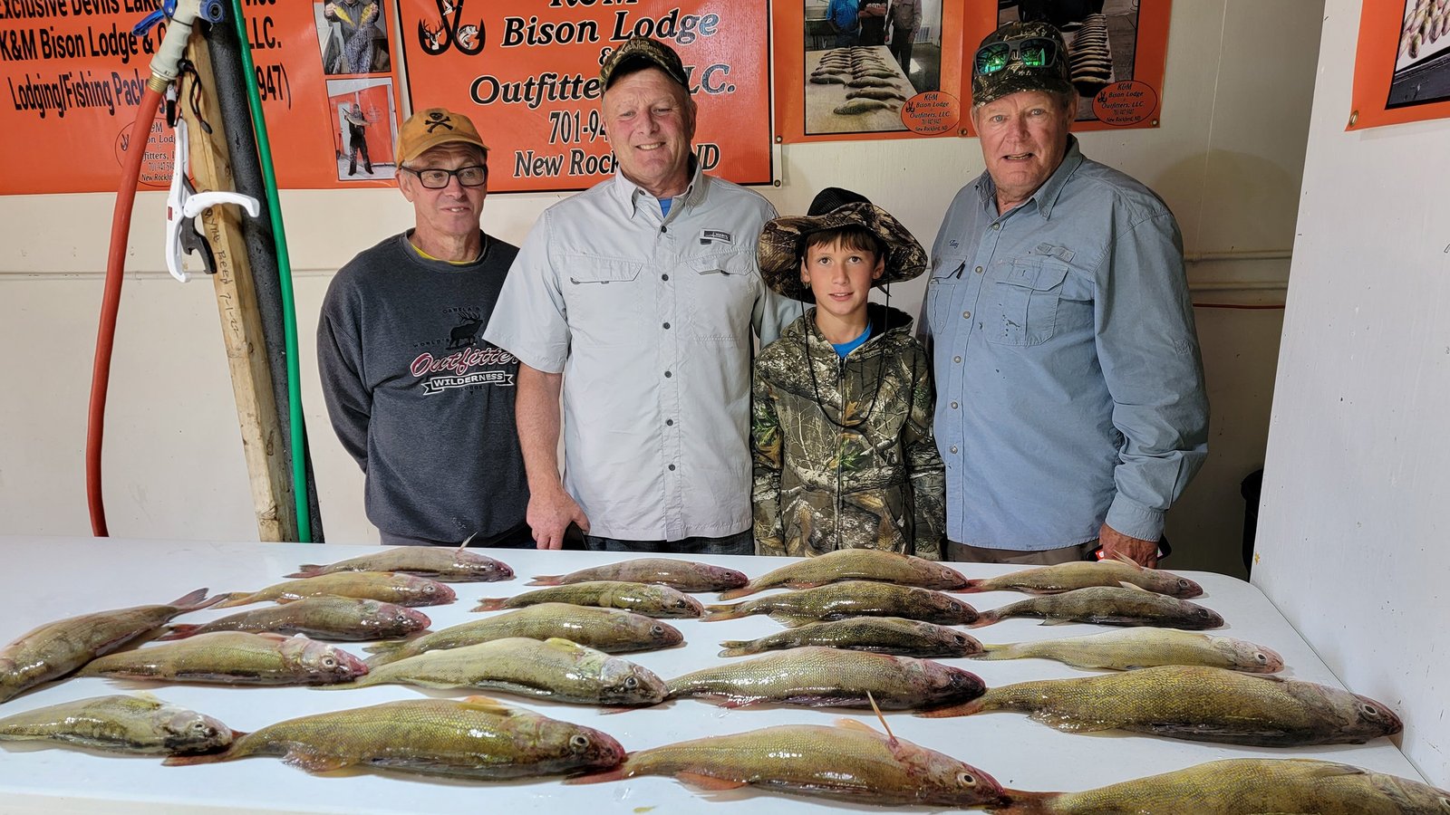 An on-the-water scene from a working guide operation, photographed by K&M Bison Lodge & Outfitters in ND