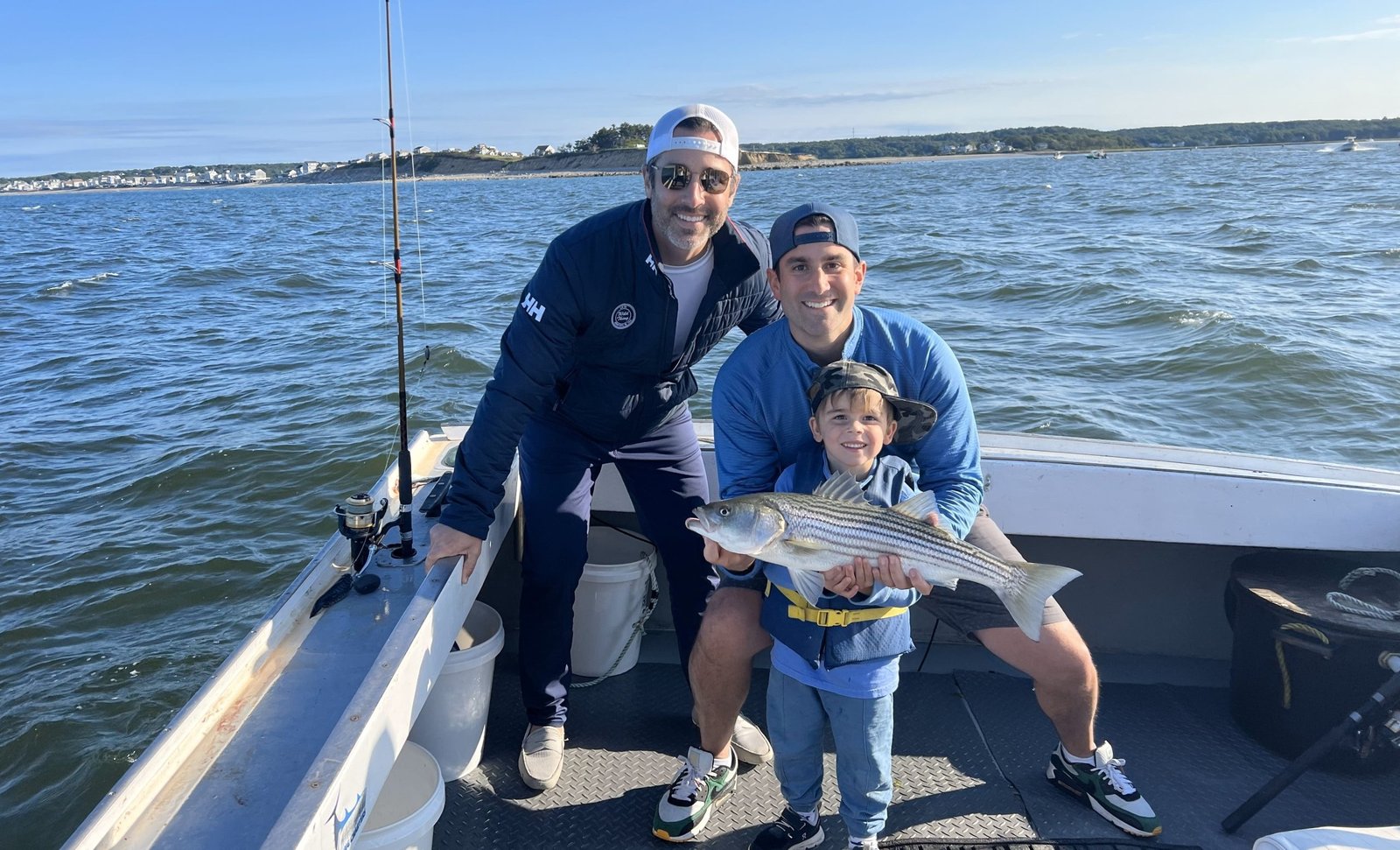An on-the-water scene from a working guide operation, photographed by Labrador Fishing Charters in MA