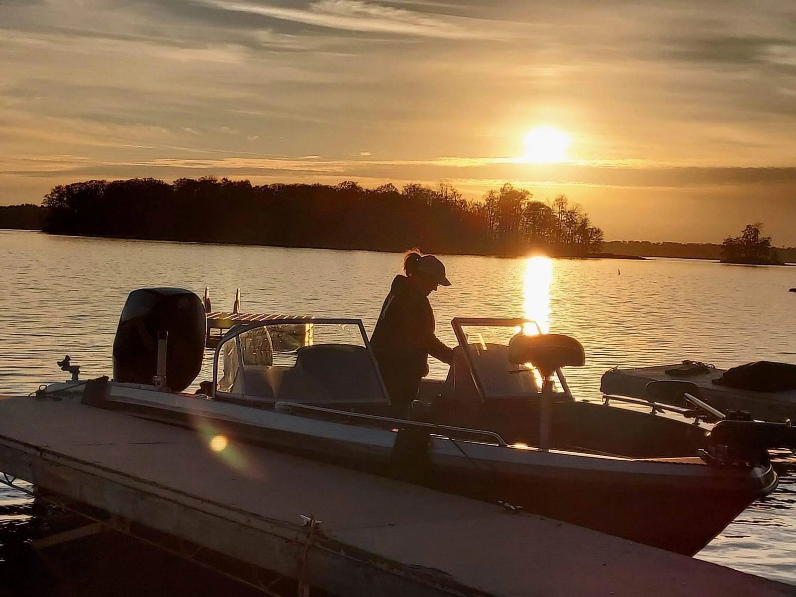 Time on the water from a working guide's operation, photographed by Ladies First Guide Service in WI
