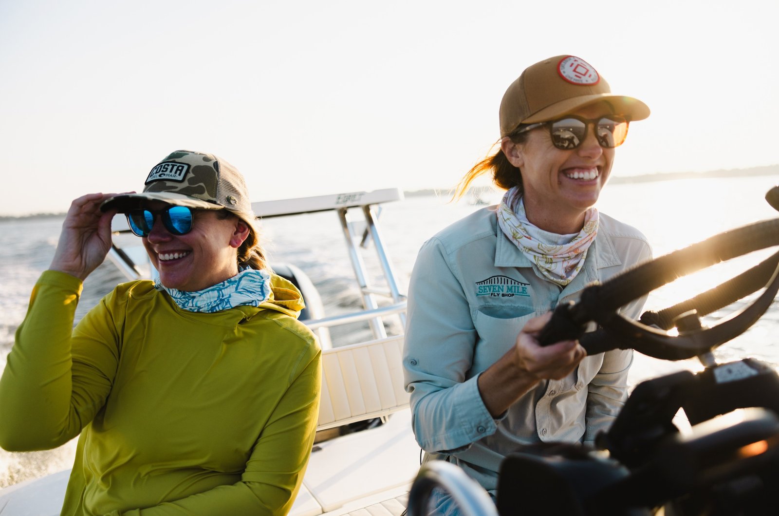 Time on the water from a working guide's operation, photographed by Lady Guide Fly Fishing in FL