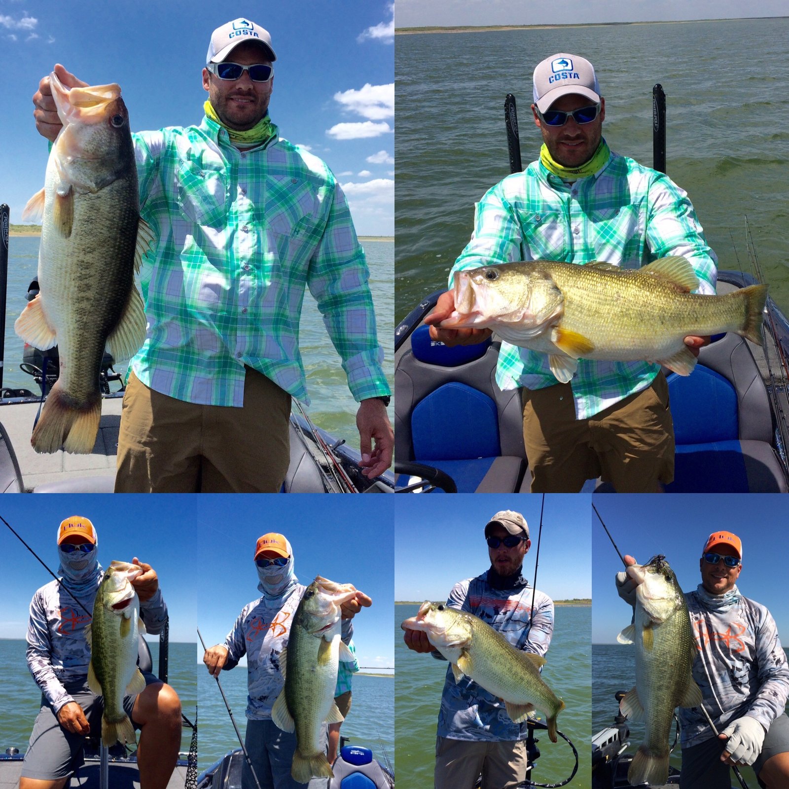 Lake Fork Guide Andrew Grills on the water in Texas