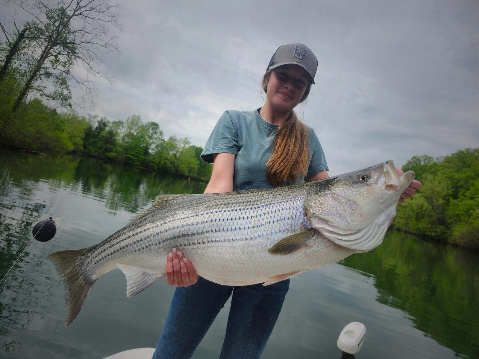 On the Lake Hiwassee, photographed by Lake Nottely Fishing Charters