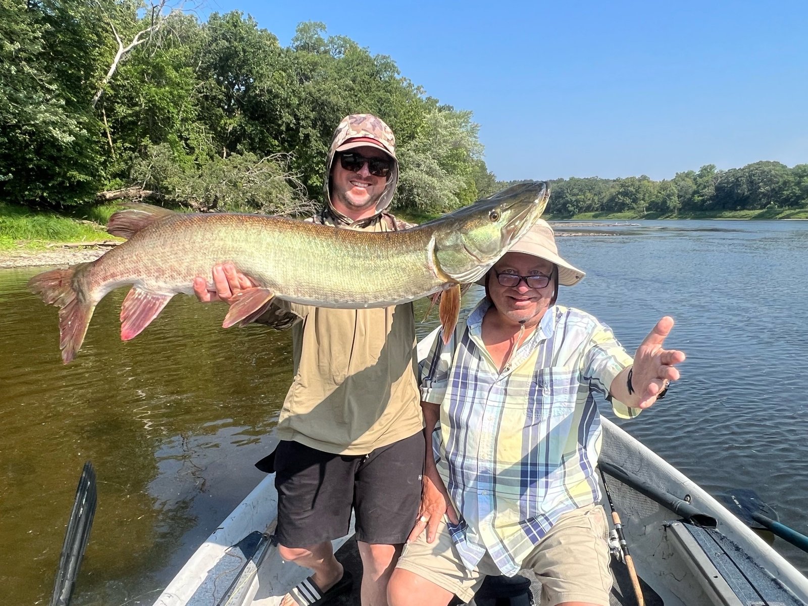 Larry the Lunker on Upper Mississippi River