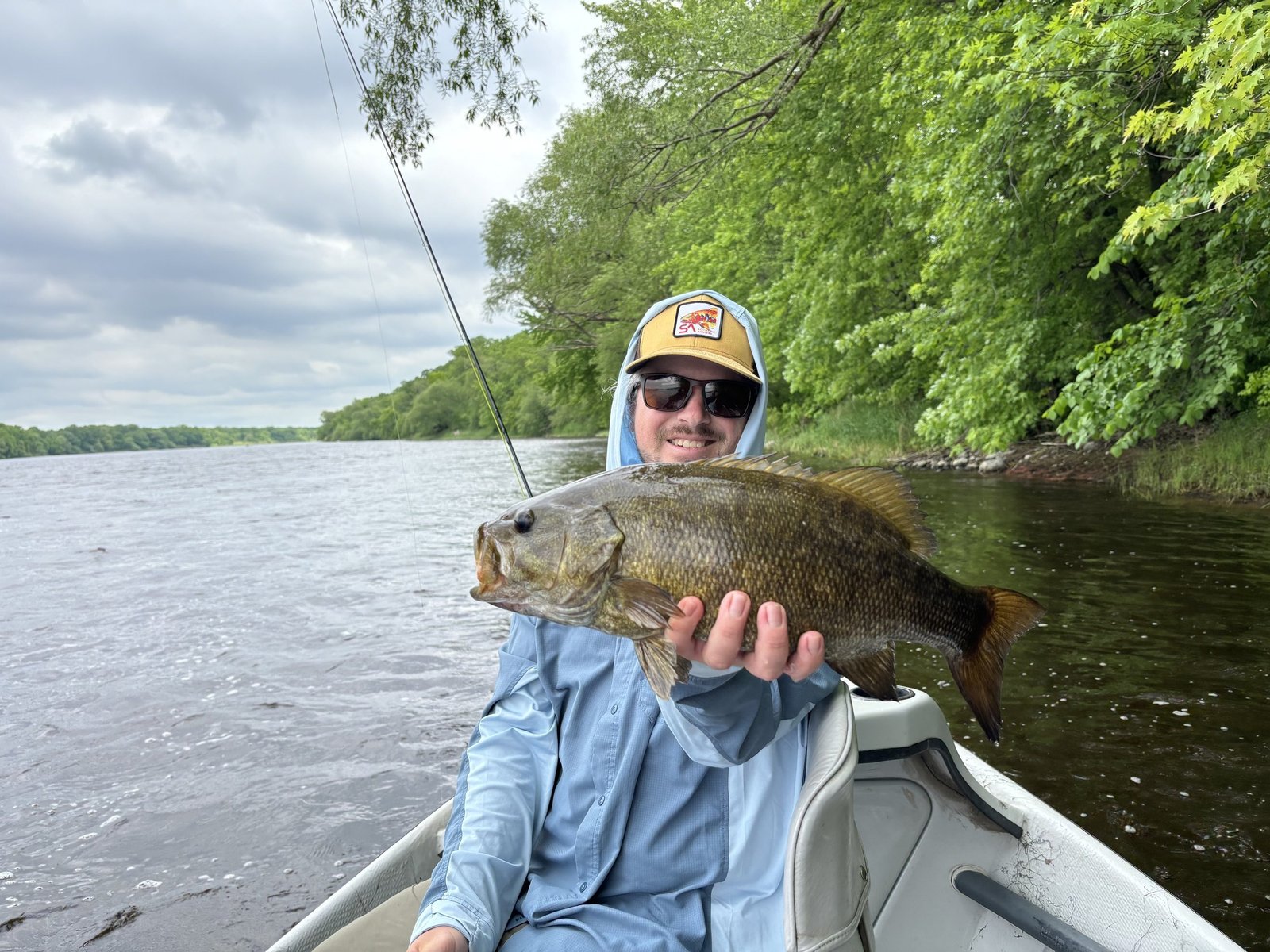 Larry the Lunker on the water in Minnesota