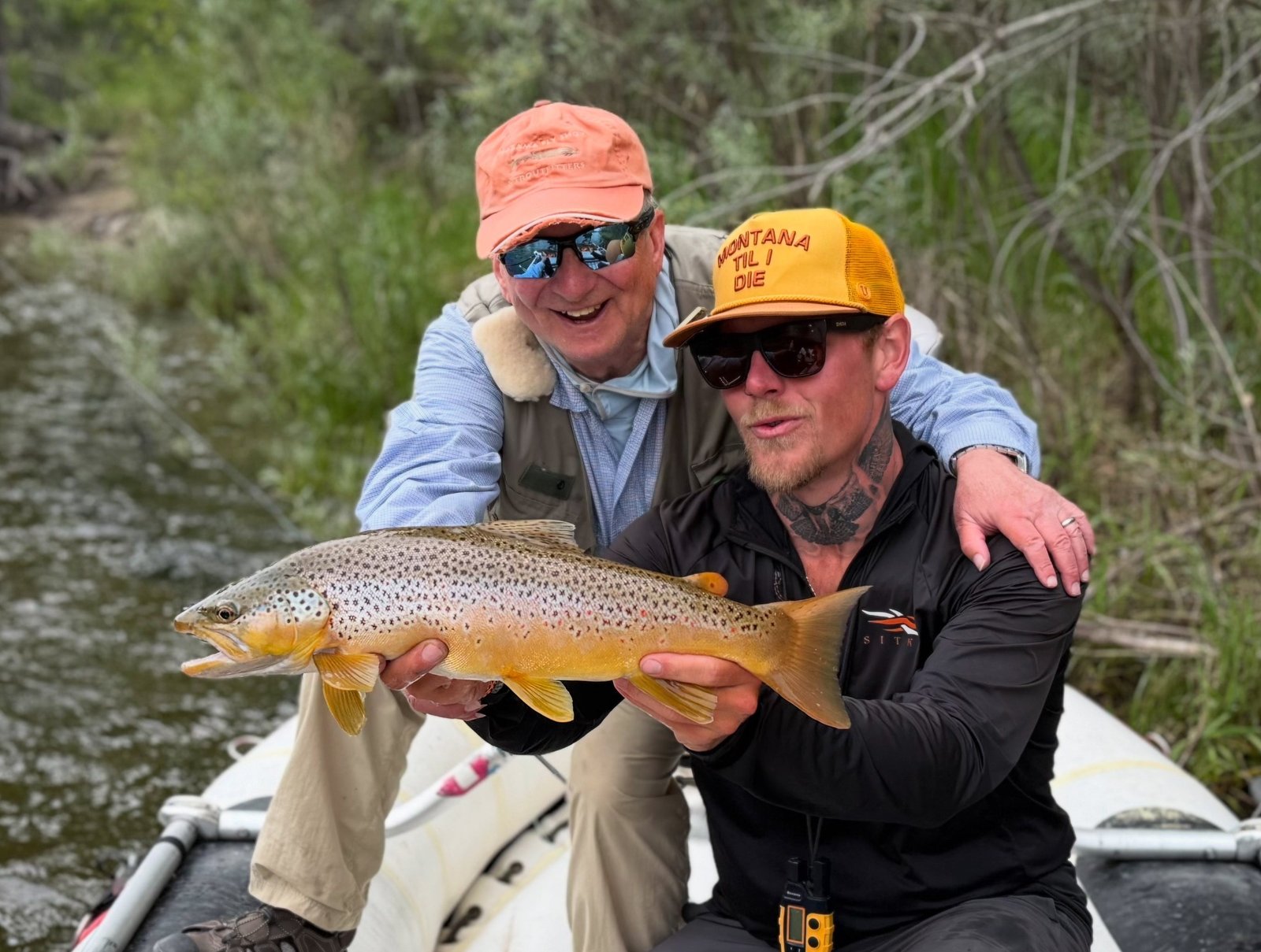 The working end of a guided day, photographed by Lazy Bear Outfitters in MT