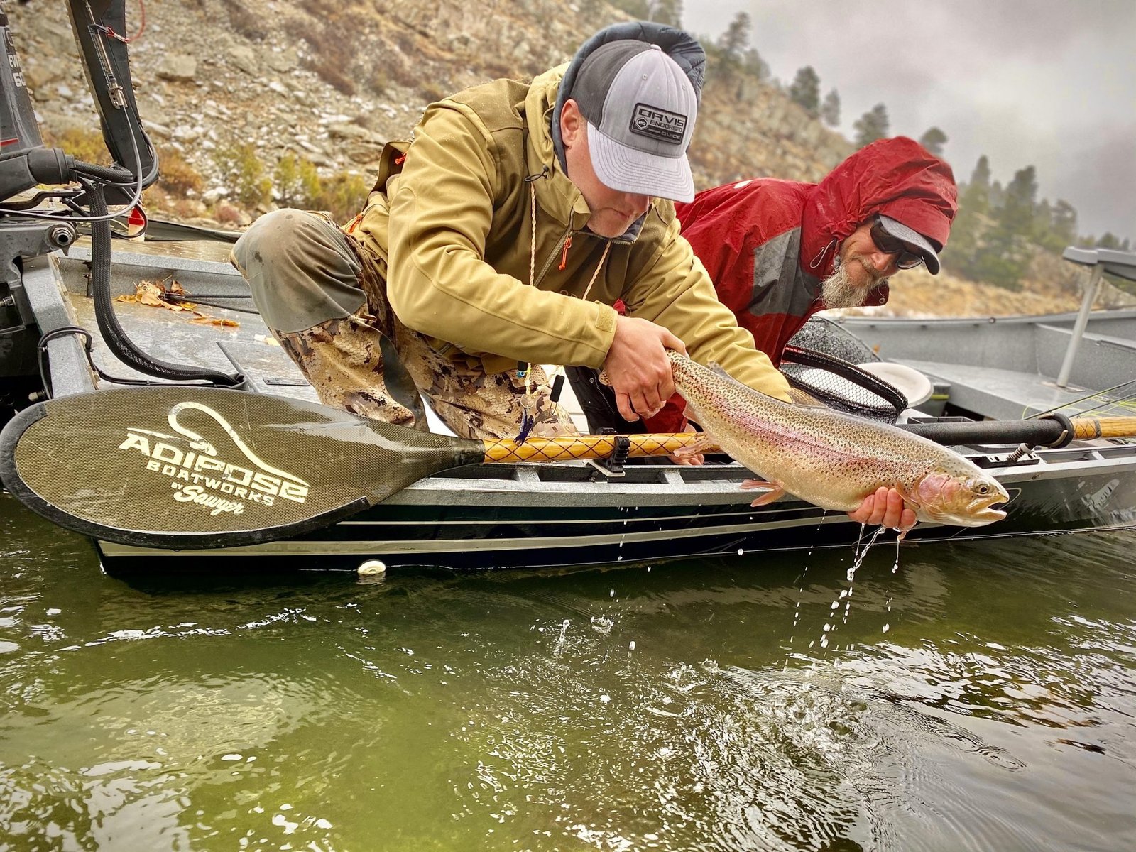 On the Holter Reservoir, photographed by Little Blackfoot Outfitters