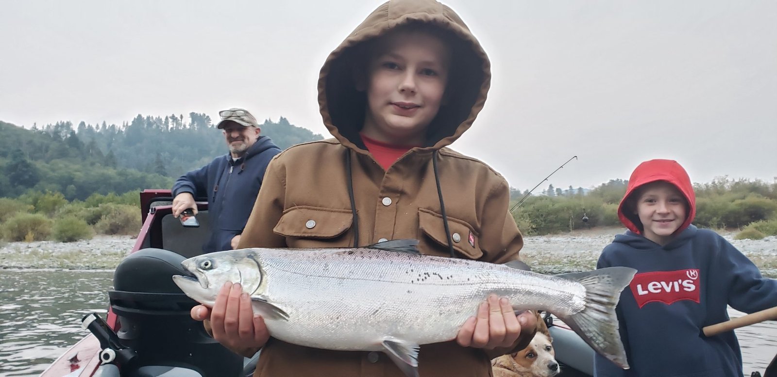 The job of guiding, mid-trip, photographed by Lost Coast Sport Fishing in CA
