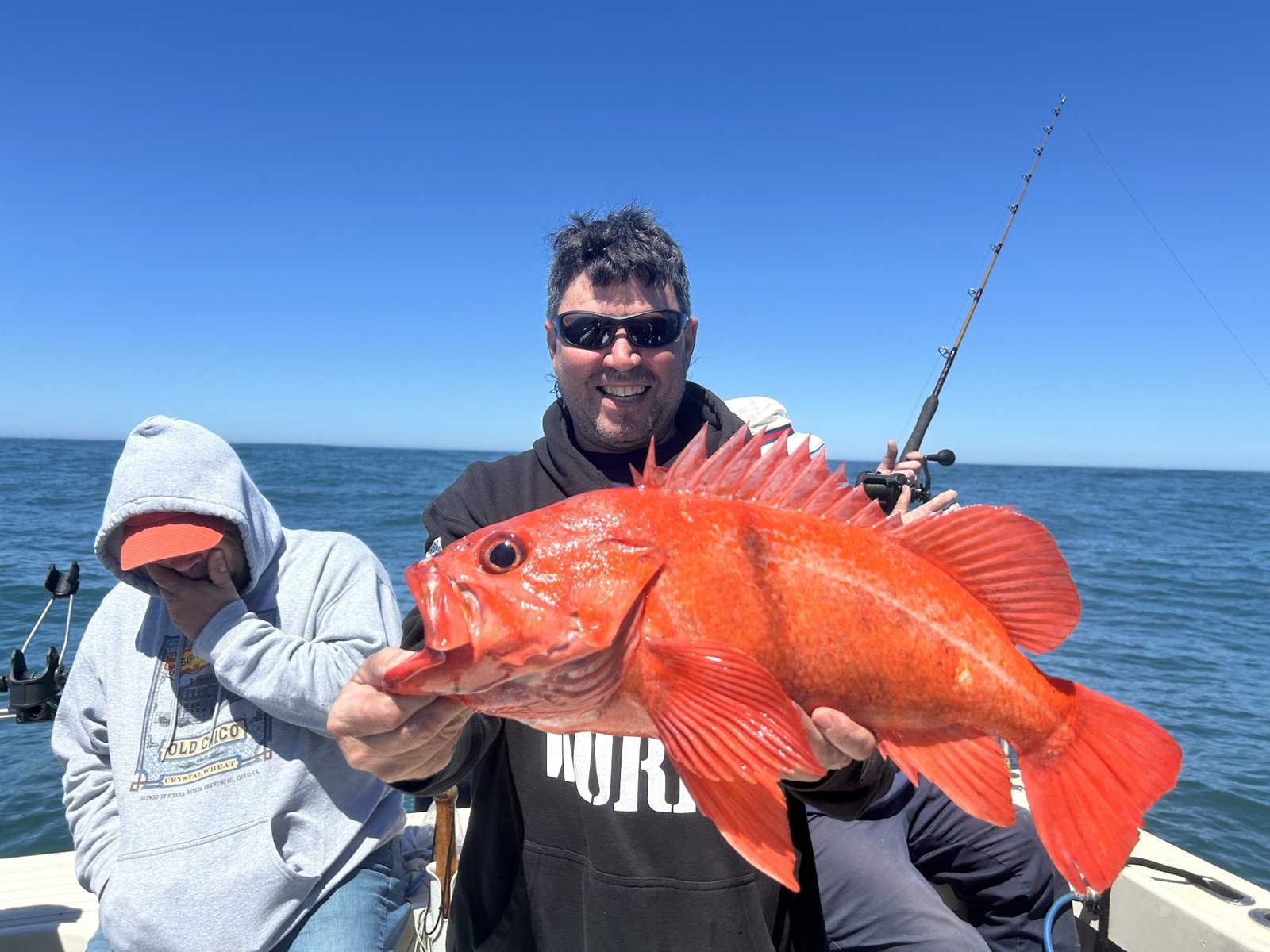 A guided day underway, photographed by Lost Coast Sport Fishing in CA