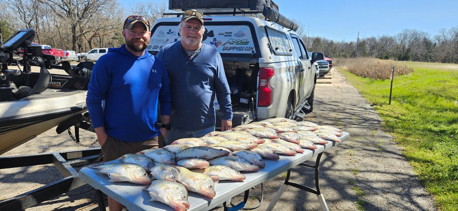 An on-the-water scene from a working guide operation, photographed by Lt. Dan's Crappie Co. in TX