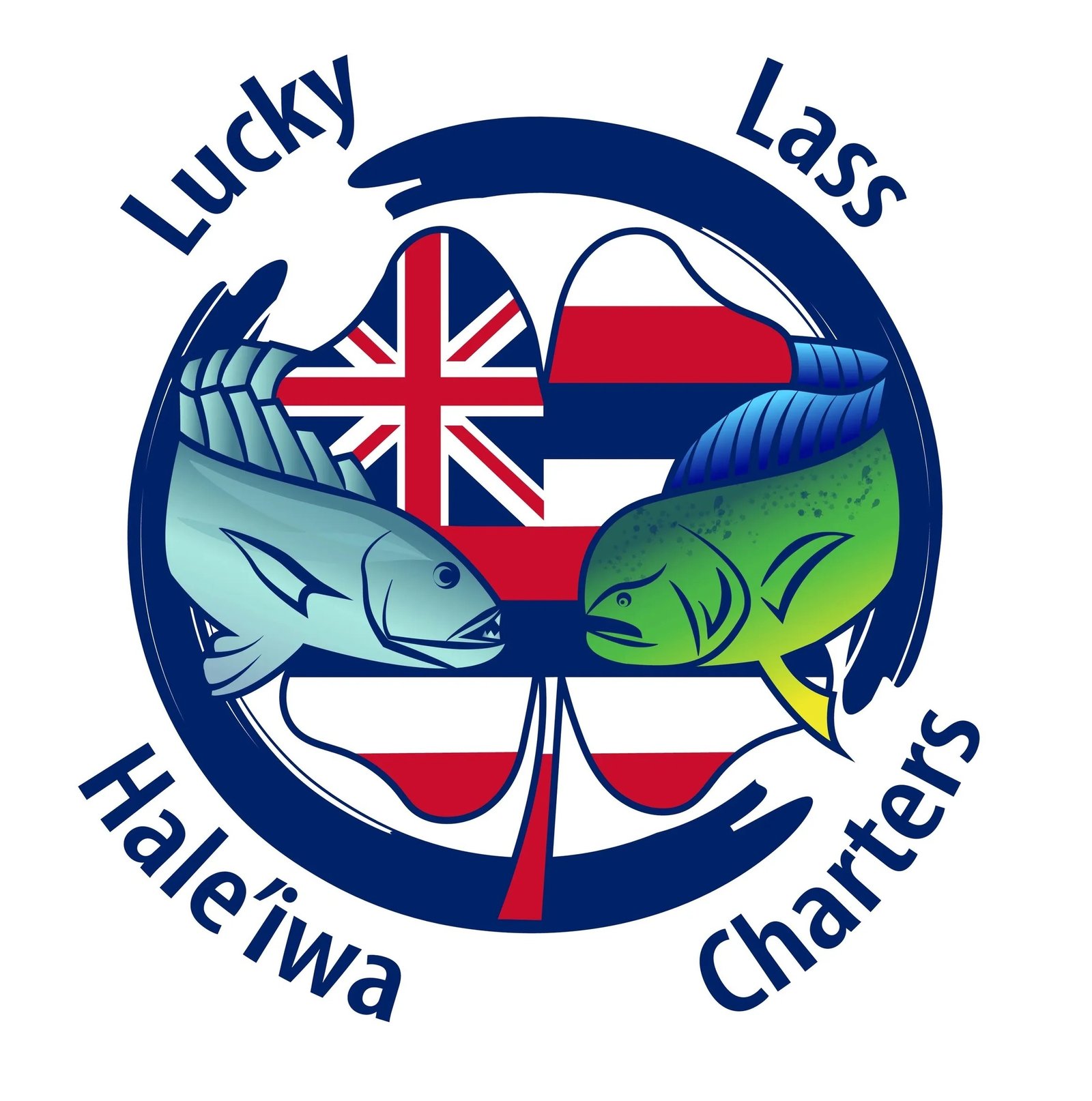 Water where guides here run trevally trips, photographed by Lucky Lass Haleiwa Charters