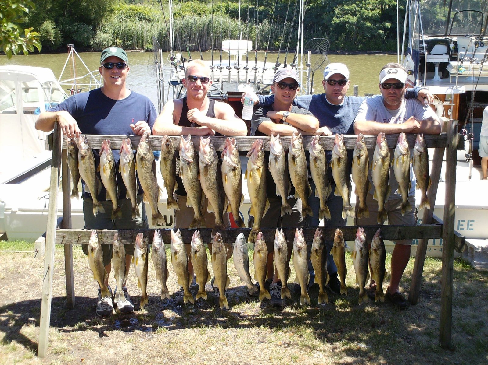The working end of a guided day, photographed by Lucky Strike Sport Fishing in OH