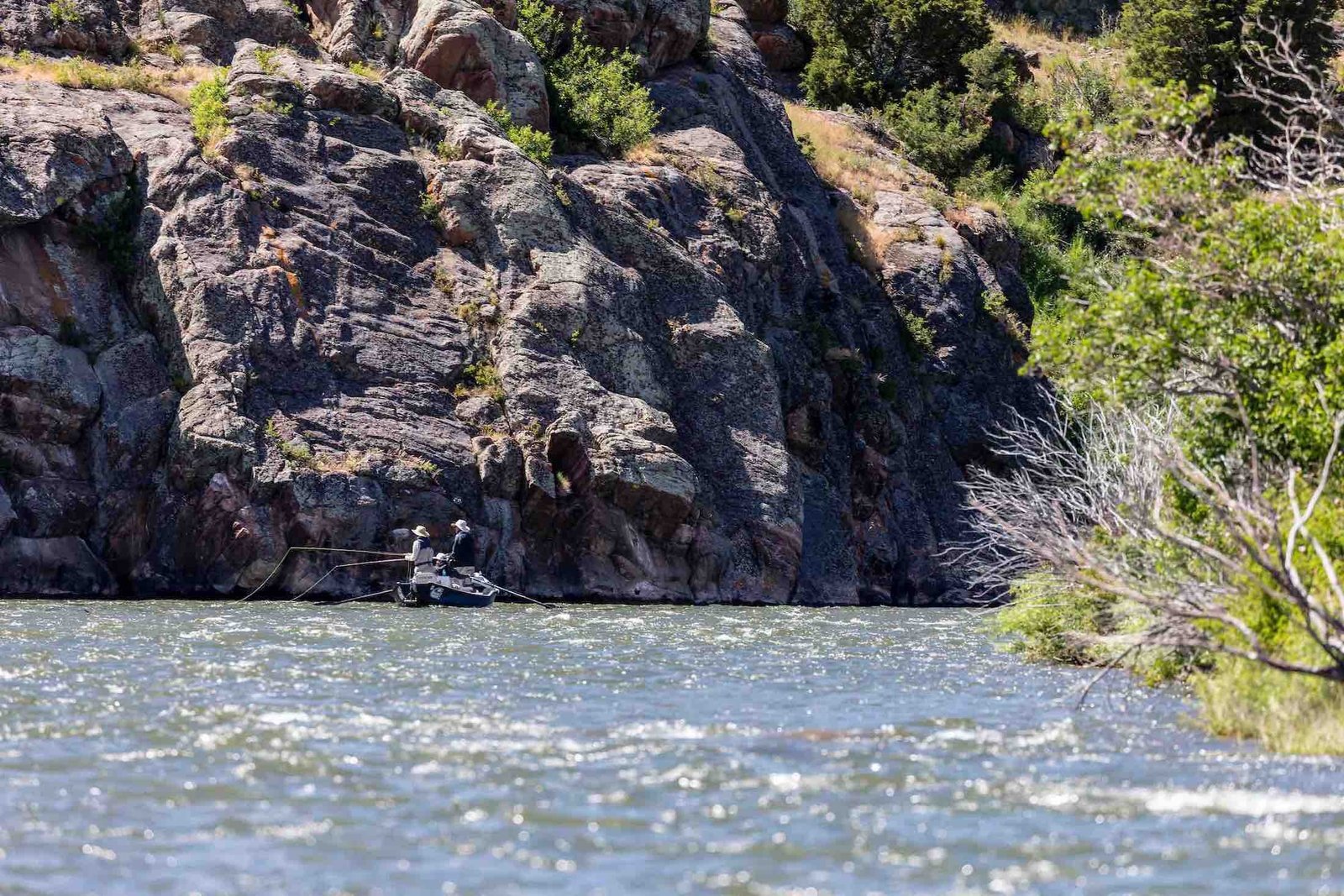 A guide at work during a trip, photographed by Madison Valley Ranch in MT