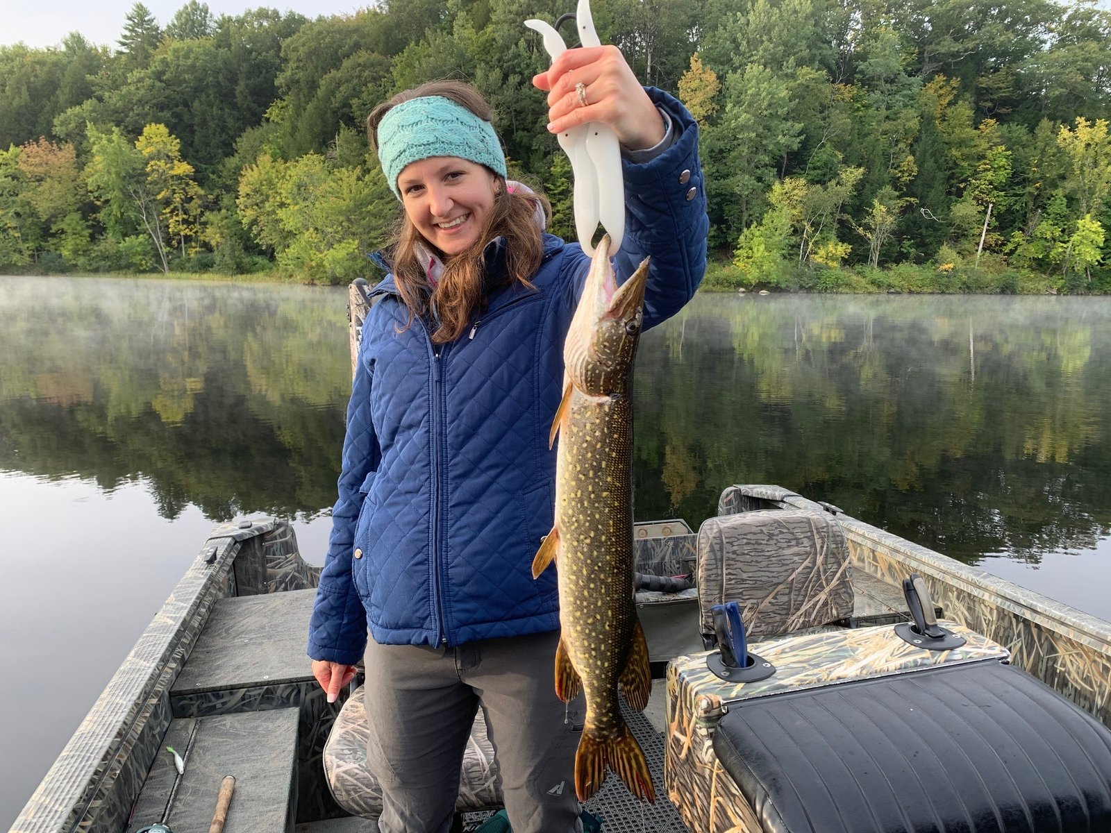 The working end of a guided day, photographed by Maine Bass Fishing Guide Service Inc. in ME