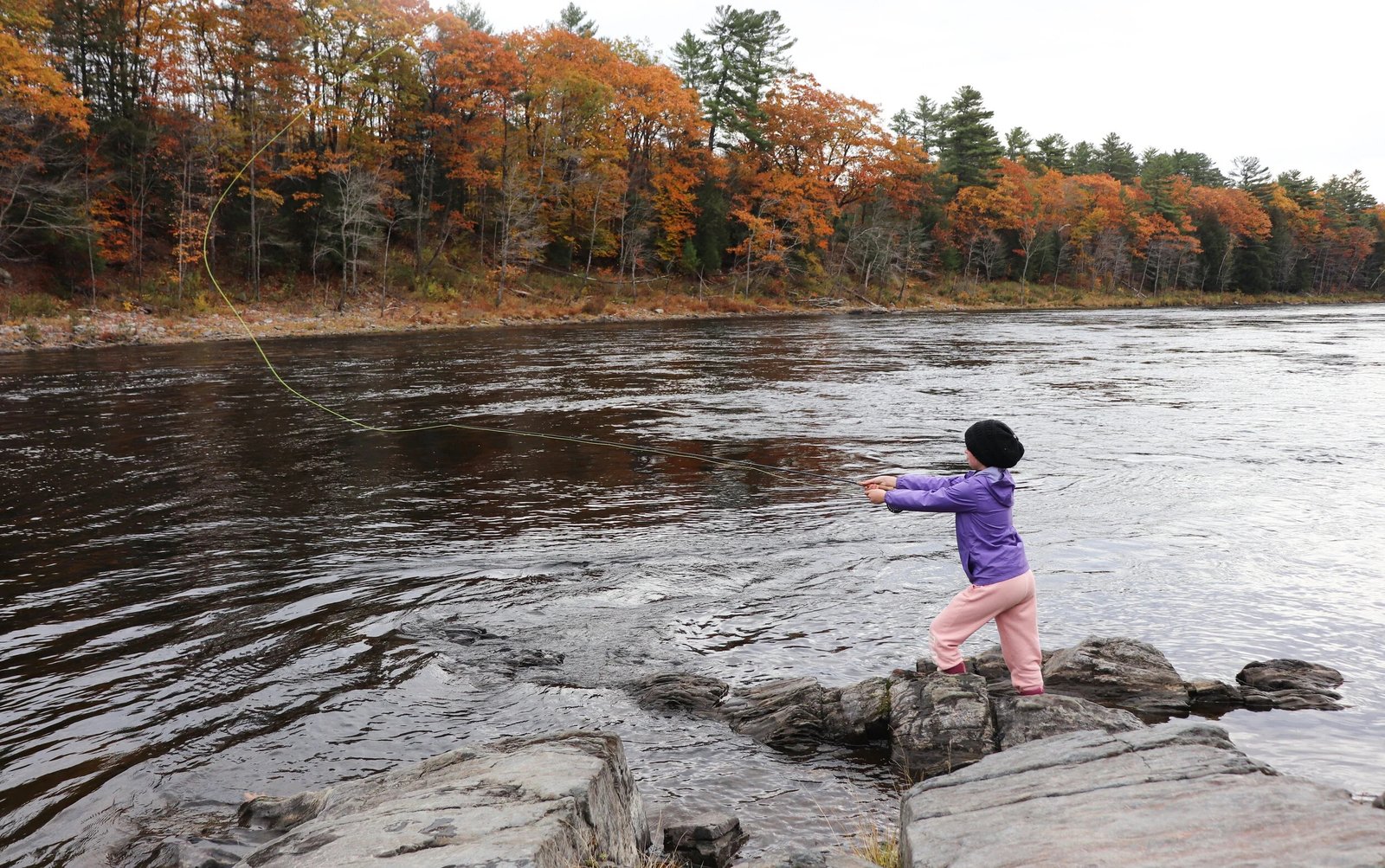 On the Roach River, photographed by Maine Fishing Guides