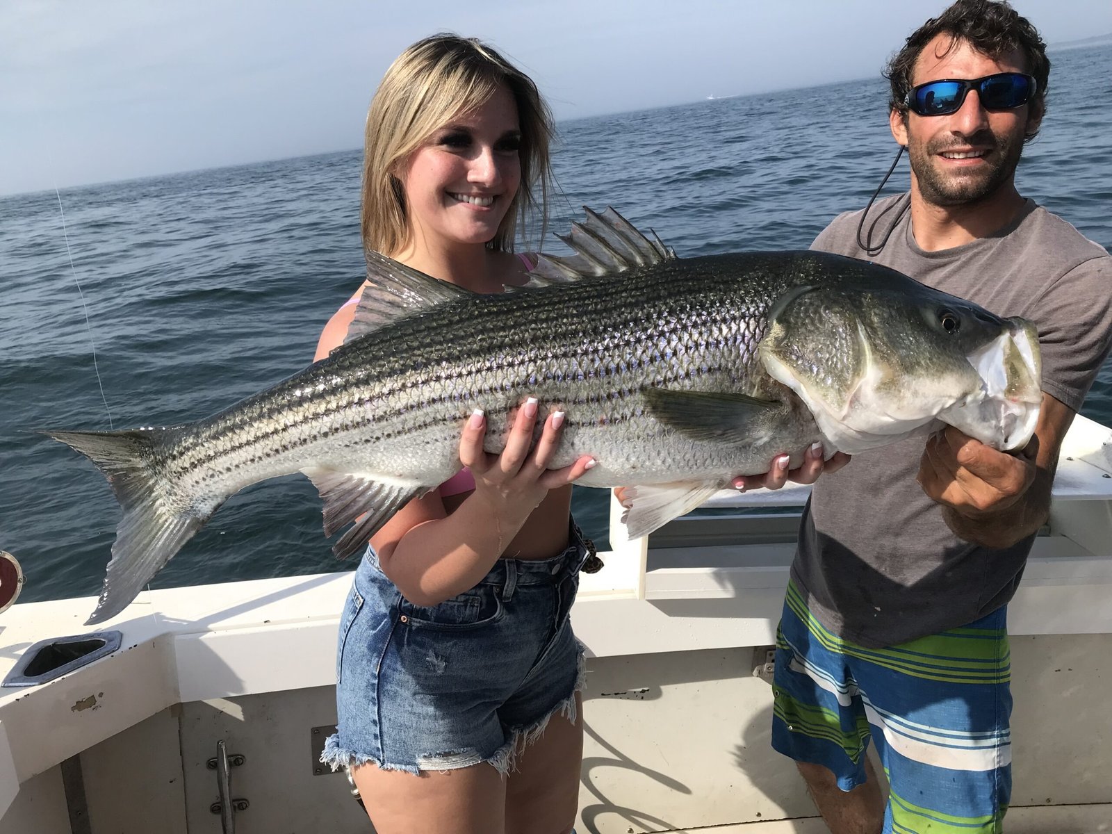 A guide at work during a trip, photographed by Marlintini Sportfishing in CT