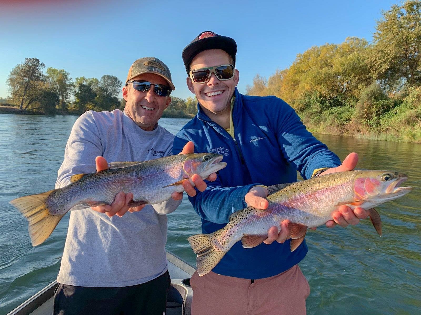 Mike Hibbard Fly Fishing on the water in California