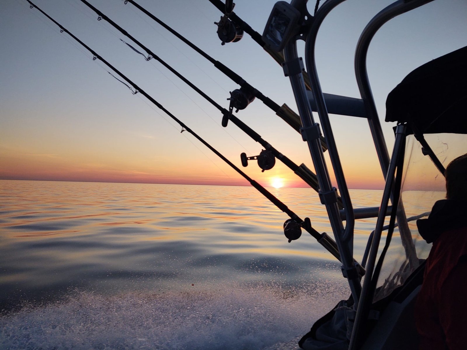 The working end of a guided day, photographed by Milwaukee Sunrise Charters in WI