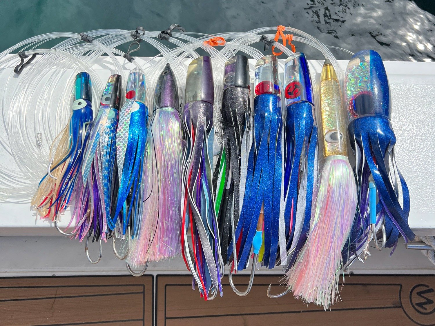 Water where guides here run ahi tuna trips, photographed by Ms Conduct Sportfishing