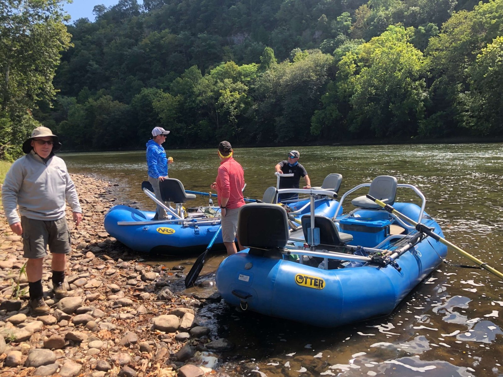 The working end of a guided day, photographed by New River Fly Fishing in VA