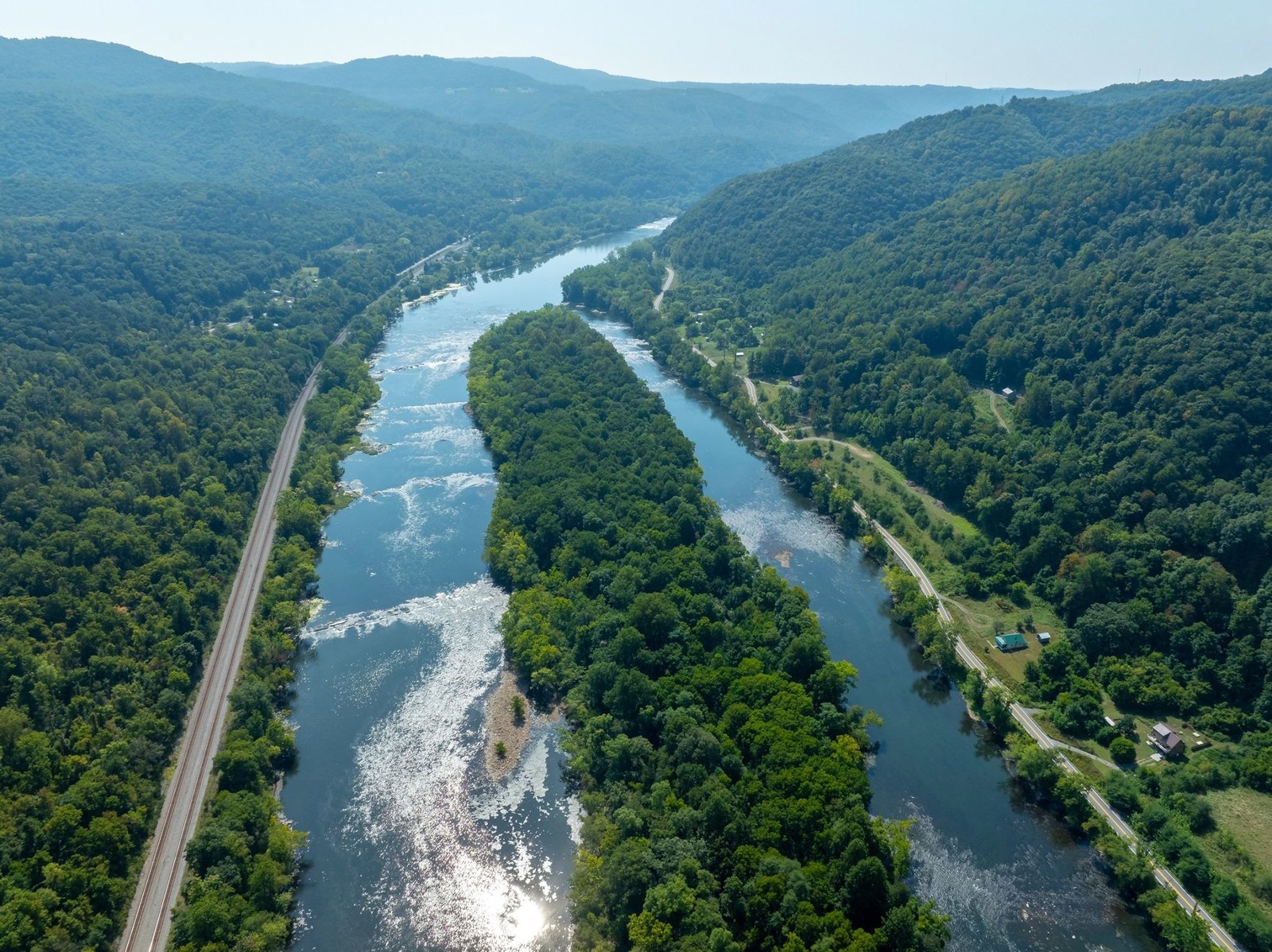On the Bluestone River, photographed by New River Gorge Outfitters