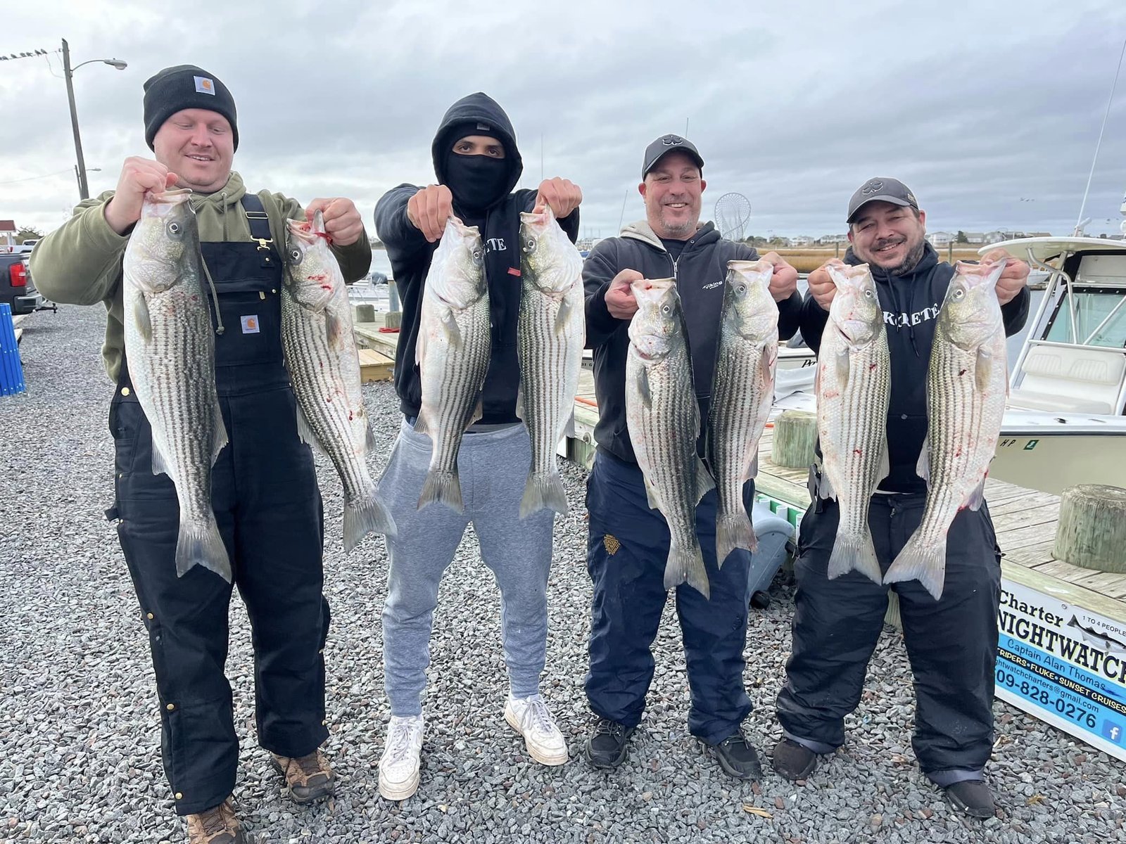 Time on the water from a working guide's operation, photographed by Nightwatch Sport Fishing in NJ
