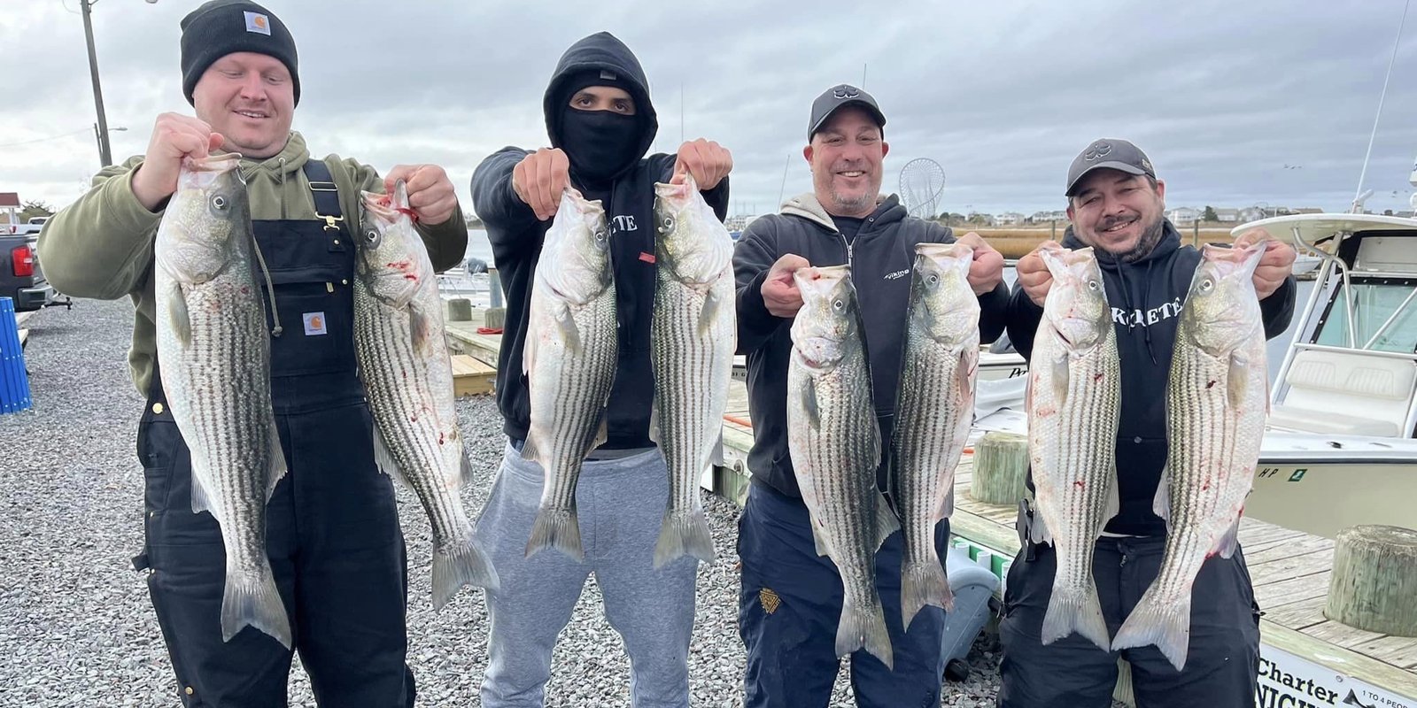 A guide at work during a trip, photographed by Nightwatch Sport Fishing in NJ