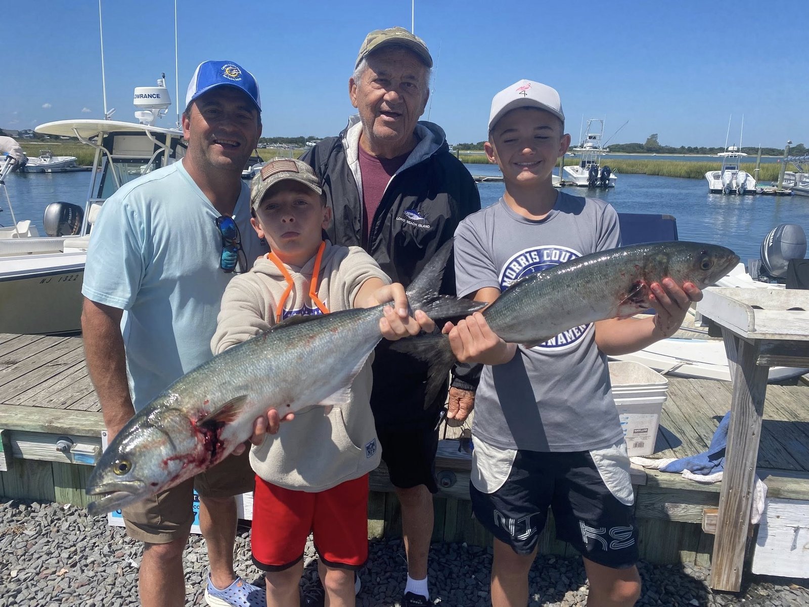 The working end of a guided day, photographed by Nightwatch Sport Fishing in NJ