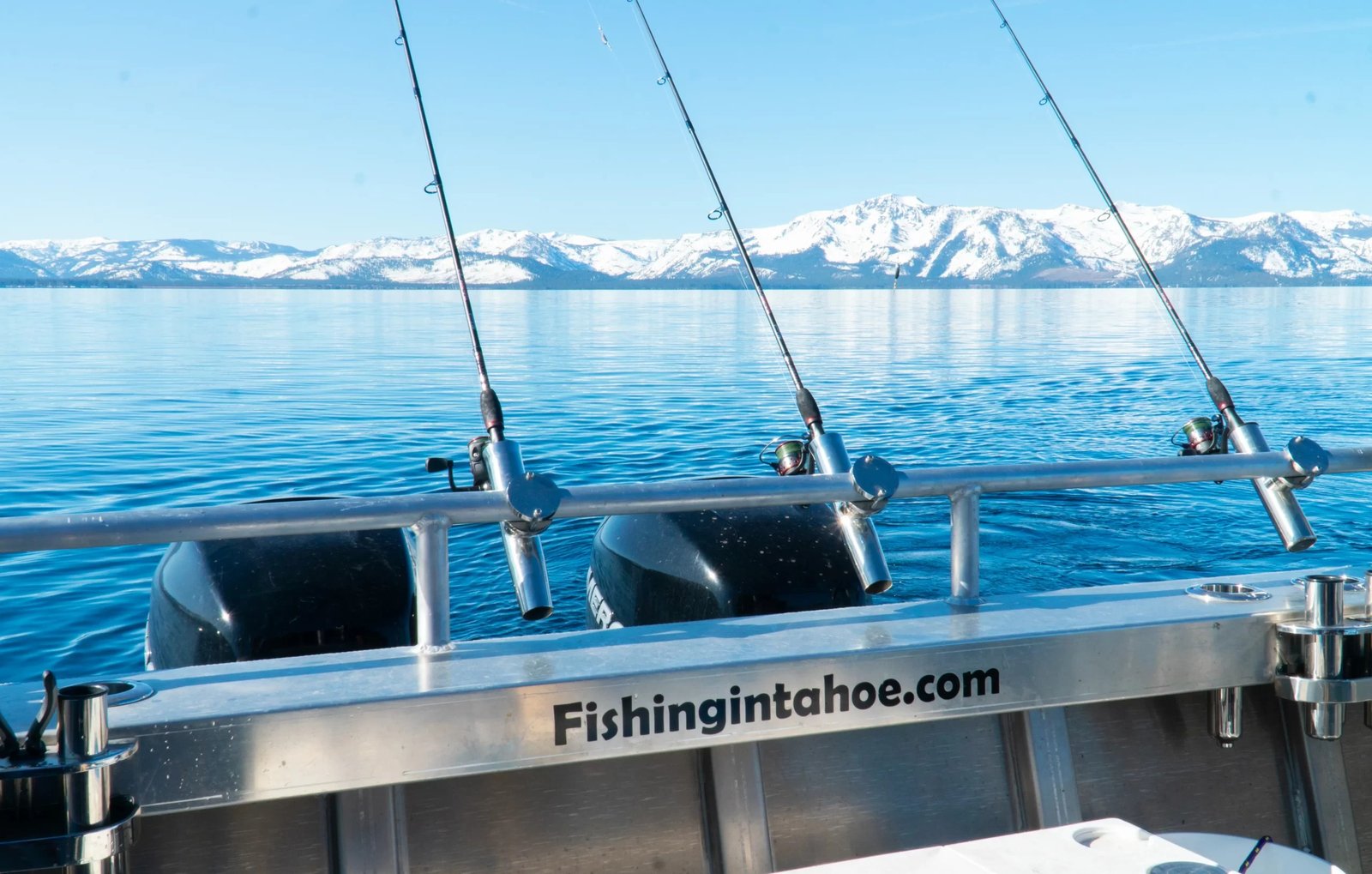 A guide at work during a trip, photographed by Nor-Cal Charters in CA