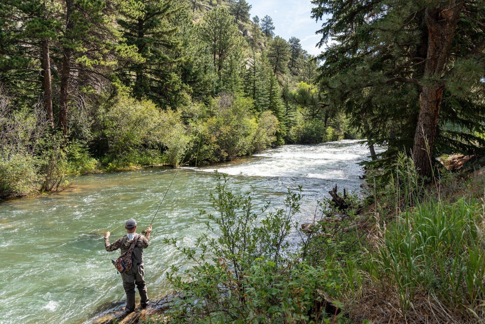 Time on the water from a working guide's operation, photographed by North Fork Ranch Guide Service in CO