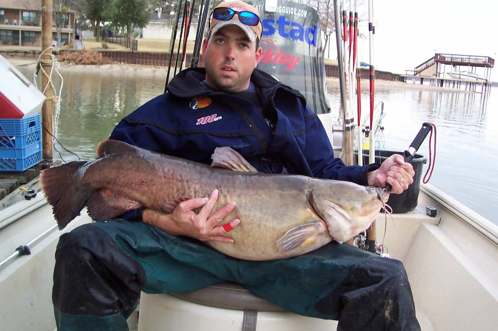 On the Eagle Mountain Lake, photographed by North Texas Catfish Guide Service