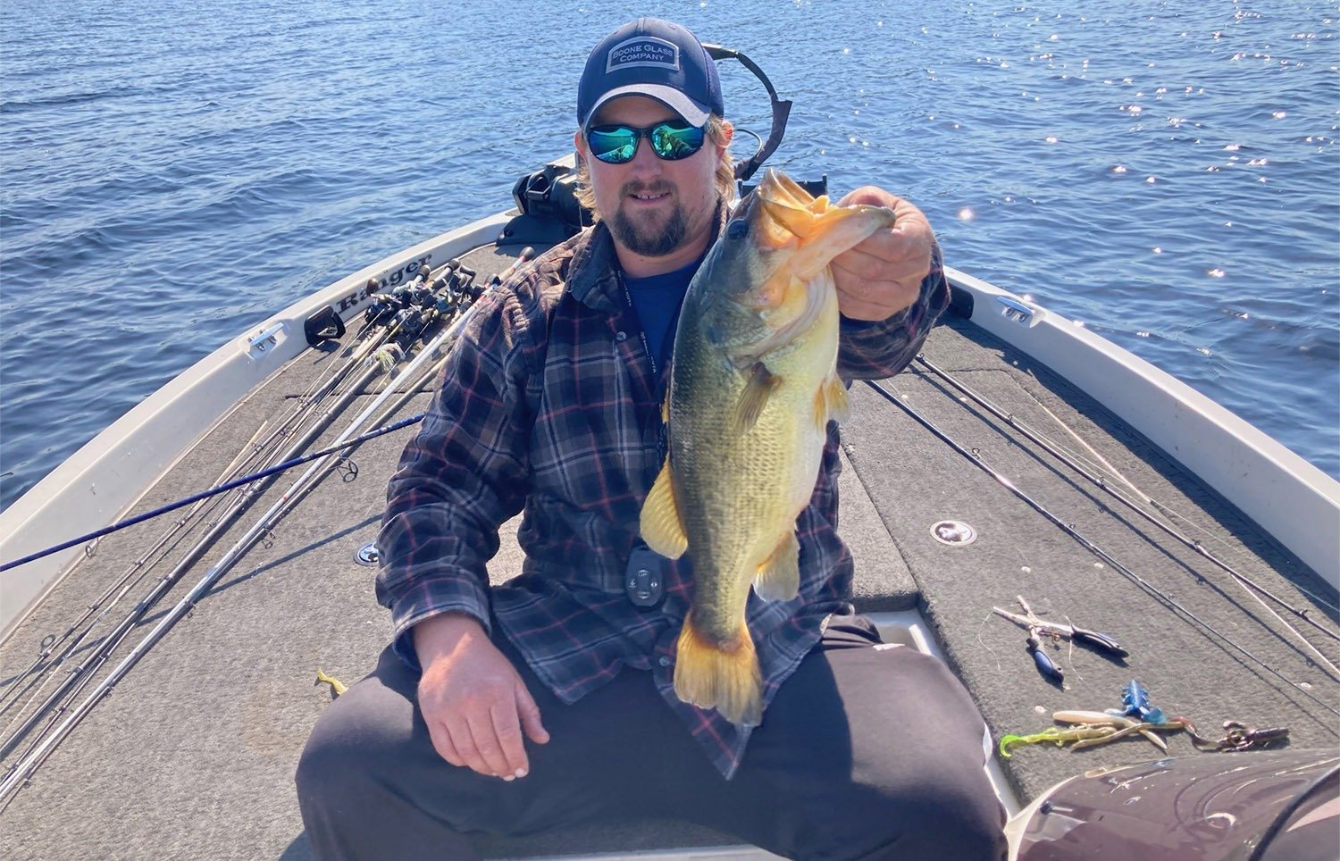 The working end of a guided day, photographed by Northeast Bass Guide in MA