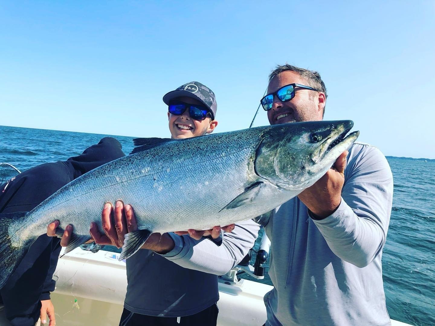 Time on the water from a working guide's operation, photographed by On The Line Charters in MI