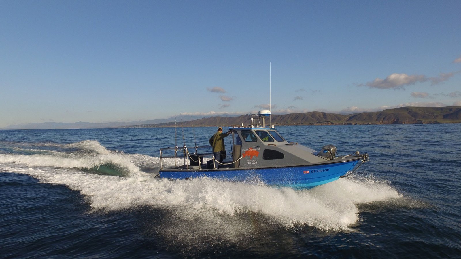 On the Morro Bay, photographed by Pacific Charters