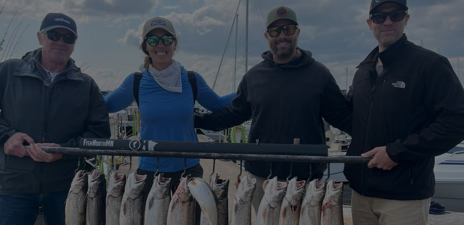 The working end of a guided day, photographed by Paulsen's Quickstrike Charter Fishing in WI