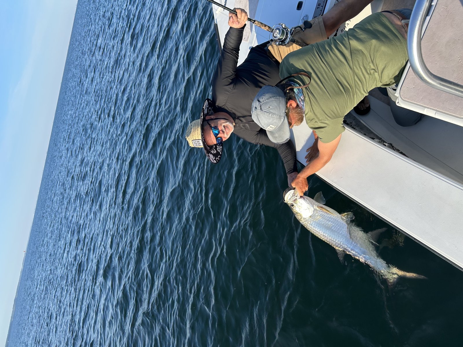 Time on the water from a working guide's operation, photographed by Port St Joe Tarpon Fishing in FL