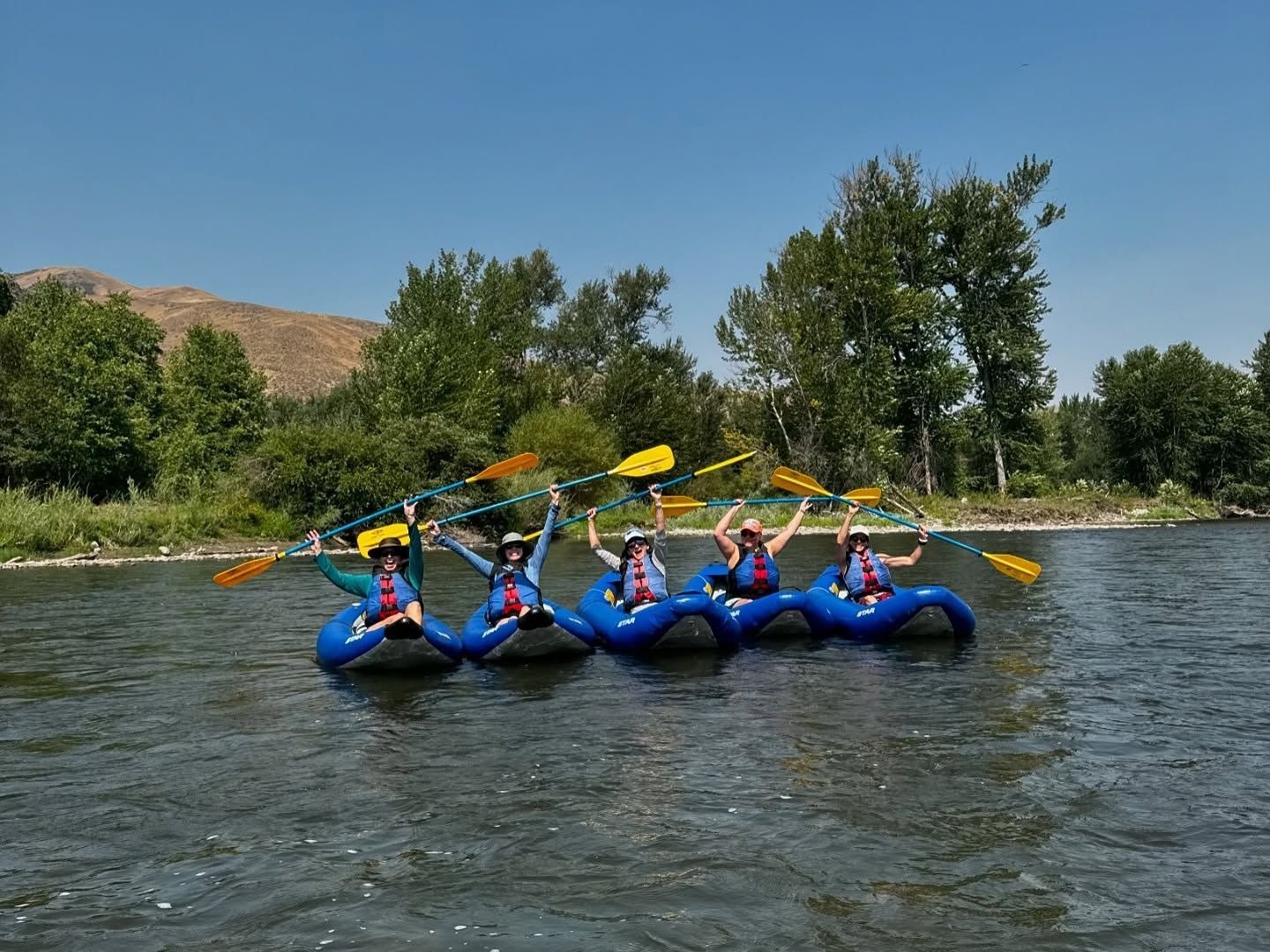 The working end of a guided day, photographed by Rawhide River Trips in ID