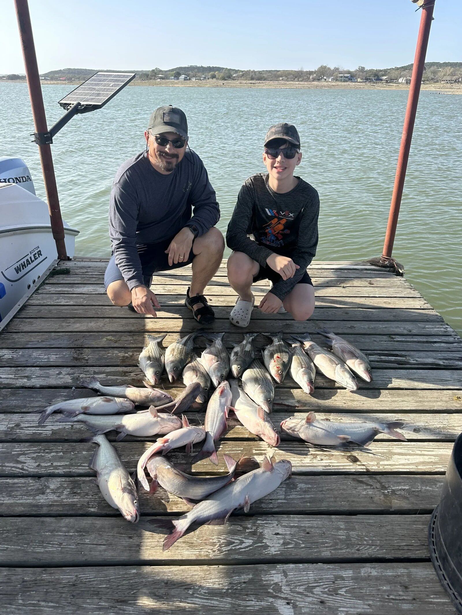 Rays Striper Fishing Guide Service on the water in Texas